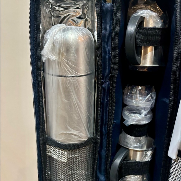 Stainless Steel Travel Set with Navy Case - Picture 5 of 8